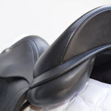 Equipe Olympia Monoflap Dressage Saddle, 17.5" +2 (Wide), Black (SKU230)
