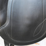 Equipe Olympia Monoflap Dressage Saddle, 17.5" +2 (Wide), Black (SKU230)