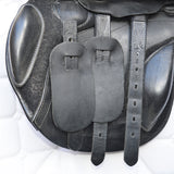 Kent and Masters S-Series Pony jump saddle, Adjustable Gullet, 15.5", Black (SKU440)