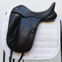 Fairfax Gareth 17.5" Adjustable Gullet Monoflap Dressage Saddle, Black (SKU264)