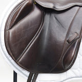 Silhouette monoflap event / jump Insignia saddle, 17" MW, Brown (SKU127) - BUY IT NOW