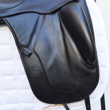 Fairfax Gareth 17.5" Adjustable Gullet Monoflap Dressage Saddle, Black (SKU264)