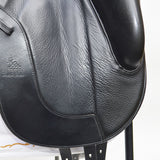 Fairfax Gareth 17.5" Adjustable Gullet Monoflap Dressage Saddle, Black (SKU371) - BUY IT NOW