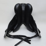 Fairfax Gareth 17.5" Adjustable Gullet Monoflap Dressage Saddle, Black (SKU371)