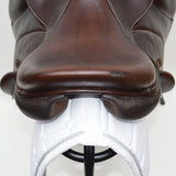 Voltaire Essentials Monoflap Jump saddle, 17.5", Brown, Adjustable (SKU335)