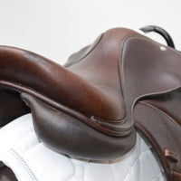 Voltaire Essentials Monoflap Jump saddle, 17.5", Brown, Adjustable (SKU335) - BUY IT NOW