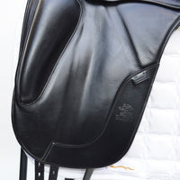 Fairfax Gareth Adjustable Gullet Monoflap Dressage Saddle, 17.5", Black (SKU277) - BUY IT NOW