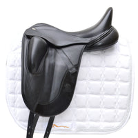 Fairfax Gareth Monoflap Dressage Saddle, 16.5", Adjustable, Black (SKU465) - BUY IT NOW