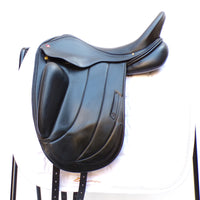 Albion Fabrento Dressage Saddle, 17" MW (Adjusta Model) Black (SKU513)