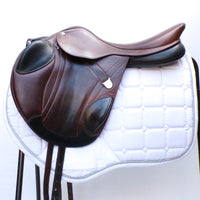 Bates Advanta Monoflap XC / Jump saddle (Adjustable), 17.5", Brown with Black Accents (Easy Change System) (SKU539) - BUY IT NOW