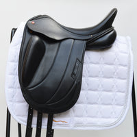 Albion Fabrento Dressage Saddle, 17" MW (Adjusta Model) Black (SKU464)