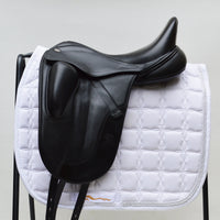 Fairfax Gareth Monoflap Dressage Saddle, 16.5", Adjustable, Black (SKU465) - BUY IT NOW