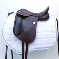 Bates Pony Dressage Saddle (Long Flap) - Size 15", Brown (SKU543) - BUY IT NOW