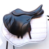 Kent & Masters  S-Series Jump Saddle (MJJ) (adjustable), 17" Brown (SKU534)