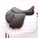 GFS Monarch Pony Jump Saddle S671, Adjustable Gullet - 16" Brown (SKU521)