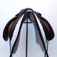 Bates Pony Dressage Saddle (Long Flap) - Size 15", Brown (SKU543) - BUY IT NOW