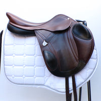 Bates Advanta Monoflap XC / Jump saddle (Adjustable), 17.5", Brown with Black Accents (Easy Change System) (SKU539) - BUY IT NOW