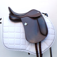 Bates Pony Dressage Saddle (Long Flap) - Size 15", Brown (SKU543) - BUY IT NOW