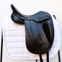 Albion Fabrento Dressage Saddle, 17" MW (Adjusta Model) Black (SKU513)