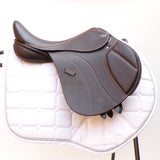GFS Monarch Pony Jump Saddle S671, Adjustable Gullet - 16" Brown (SKU521)
