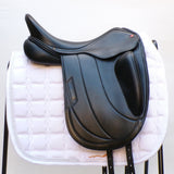 Albion Fabrento Dressage Saddle, 17.5" MW (Adjusta Model) Black (SKU529) - BUY IT NOW