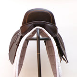GFS Monarch Pony Jump Saddle S671, Adjustable Gullet - 16" Brown (SKU521)