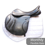 Kent & Masters  S-Series Jump Saddle (MJJ) (adjustable), 17" Black (SKU530)