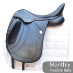 Bates Innova Dressage Saddle - Size 1 (17-17.5") Black (Easy Change System) (SKU416)