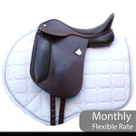 Bates Pony Dressage Saddle (Long Flap) - Size 15", Brown (SKU543)