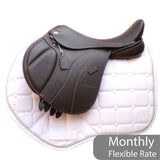 GFS Monarch Pony Jump Saddle S671, Adjustable Gullet - 16" Brown (SKU521)