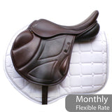 Ideal Impala Pro Jump saddle - 17" XW, Brown (SKU558)