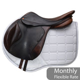 Albion Kontact Lite Monoflap Jump Saddle 17.5" M, Brown (SKU474)