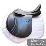 GFS Monarch Regency-X Jump Saddle, Adjustable Gullet - 17" Black (SKU178)