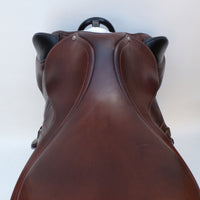 Bates Advanta Monoflap XC / Jump saddle (Adjustable), 17.5", Brown with Black Accents (Easy Change System) (SKU539) - BUY IT NOW
