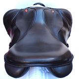 Kent & Masters  S-Series Jump Saddle (MJJ) (adjustable), 17" Brown (SKU534)