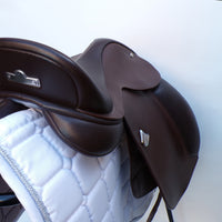 Bates Pony Dressage Saddle (Long Flap) - Size 15", Brown (SKU543) - BUY IT NOW