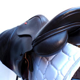 Kent & Masters  S-Series Jump Saddle (MJJ) (adjustable), 17" Brown (SKU534)