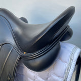 Albion Fabrento Dressage Saddle, 17.5" MW (Adjusta Model) Black (SKU529) - BUY IT NOW