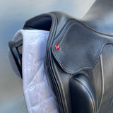 Albion Fabrento Dressage Saddle, 17.5" MW (Adjusta Model) Black (SKU529) - BUY IT NOW