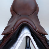 Bates Advanta Monoflap XC / Jump saddle (Adjustable), 17.5", Brown with Black Accents (Easy Change System) (SKU539) - BUY IT NOW