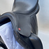 Albion Fabrento Dressage Saddle, 17.5" MW (Adjusta Model) Black (SKU529) - BUY IT NOW