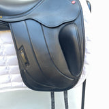 Albion Fabrento Dressage Saddle, 17.5" MW (Adjusta Model) Black (SKU529) - BUY IT NOW