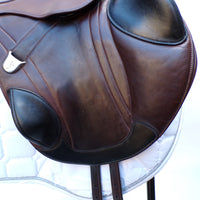 Bates Advanta Monoflap XC / Jump saddle (Adjustable), 17.5", Brown with Black Accents (Easy Change System) (SKU539) - BUY IT NOW