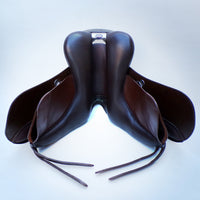 Bates Pony Dressage Saddle (Long Flap) - Size 15", Brown (SKU543) - BUY IT NOW