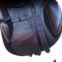 GFS Monarch Regency-X Jump Saddle, Adjustable Gullet - 17" Black (SKU178)