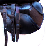 Kent & Masters  S-Series Jump Saddle (MJJ) (adjustable), 17" Brown (SKU534)