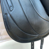 Albion Fabrento Dressage Saddle, 17.5" MW (Adjusta Model) Black (SKU529) - BUY IT NOW