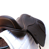 GFS Monarch Pony Jump Saddle S671, Adjustable Gullet - 16" Brown (SKU521)