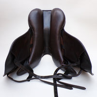 Utopia (Now Discovery) Ares Monoflap Jump Saddle (adjustable), 17.5" Brown (SKU286)