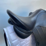 Albion Fabrento Dressage Saddle, 17.5" MW (Adjusta Model) Black (SKU529) - BUY IT NOW
